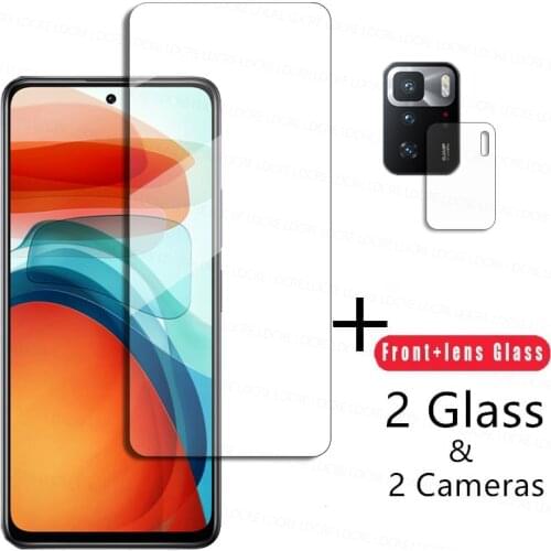 Clear Glass For Xiaomi Poco X3 GT Glass HD Screen Protector For Poco X3 GT X3 M3 Pro F3 Tempered Glass 9H Phone Camera Lens Film