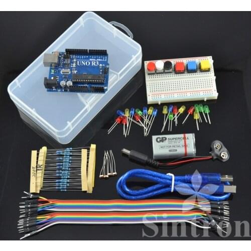 [Sintron] Light Starter Kit + UNO R3 + PDF Files for Arduino AVR MCU learner