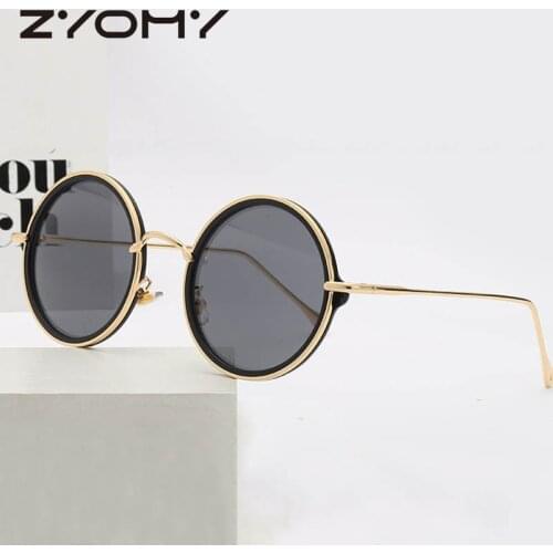 Q Gafas Driving Glasses Men Women Sunglasses Retro Round UV400 Women Shades Retro Eyewear Steampunk Style
