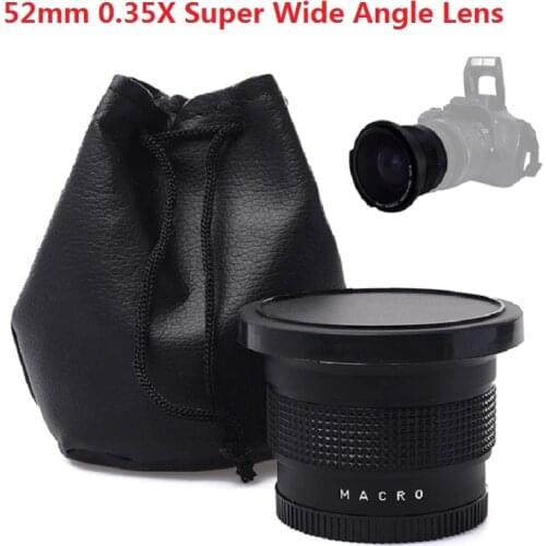 Lightdow 52mm 0.35x Super Wide Angle Lens Lens for Nikon D7200 D7100 D5200 D5100 D5000 D3100 D3200 with 18-55mm Camera Lens