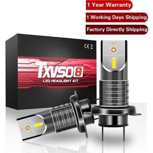 TXVSO8 Mini H7 Car Headlights Bulbs Led 6000K White 110W High Power COB Chips Automotive Lights Lamps 26000LM Lampara Led