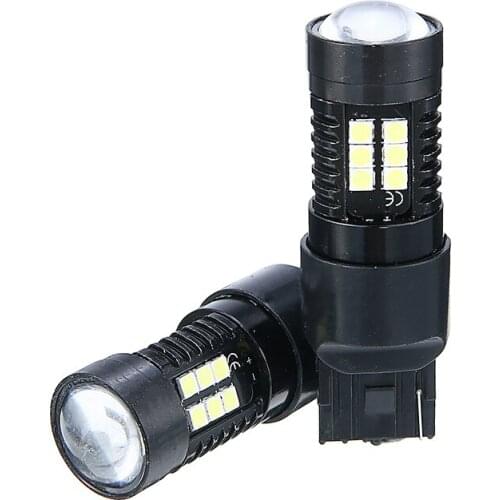 New Arrival 2pcs 12V T20 7440 W21W LED Rear Reverse Light Canbus Error-free Auto Backup Bulb 6000K White for Car Lighting