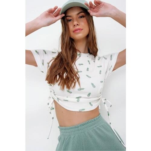 Trend Alaçatı Stili Beige Blouses