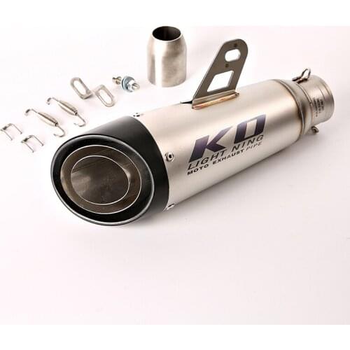 Motorcycle 51mm Inner Exhasut Tail Pipe Stainless Steel No DB Killer Escape Dirt Bike ATV Exhaust Tips for Z1000 Z900 CB1000R