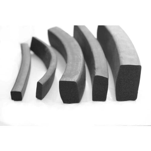 10M 2 3 5 10mm abrasion resistance EPDM rubber foaming sealing strip EPDM foaming square strip