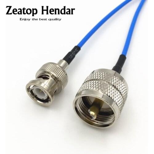10Pcs UHF PL259 Male Jack to BNC Male Plug RF Coaxial RG316 Blue Cable Pigtail Crimp Connector 10CM 15CM 20CM 30CM 50CM 1M 2M 3M