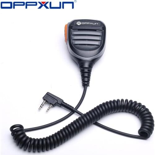 2 Pin Waterproof Shoulder Speaker Mic Handheld Microphone for TYT Baofeng Two Way Walkie Talkie UV5R UVS9 UV10R UV-9R Plus UV-XR