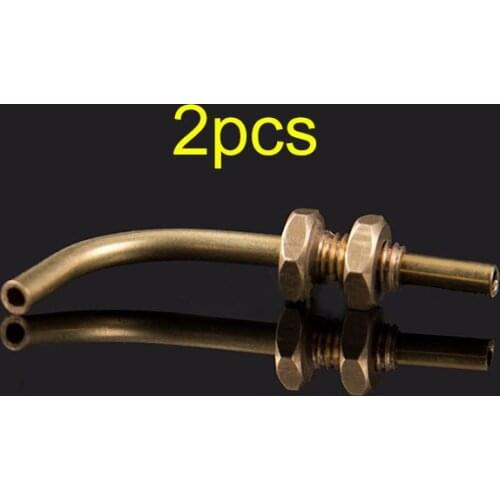 2Pcs Engine Fuel Tank Bent Pipe Brass Pipe L Metal Connection Tube 3mm For DIY RC Aircraft Model Drone