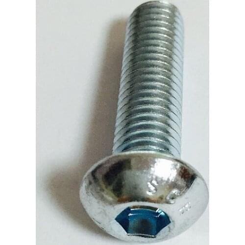 3PCS Galvanized 10.9 Cup Head Bolts Hexagon Pan Head M6 * 45mm