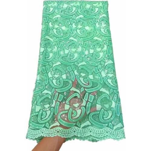 5yards African Lace Fabric 2021 High Quality French Lace Fabric Embroidered Nigerian Tulle Lace Fabrics For Wedding