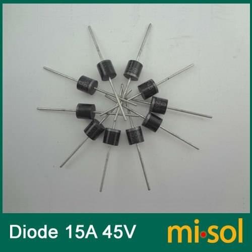 50 PCS/lot - 15A 45V Schottky Diode, SCHOTTKY BARRIER RECTIFIER, for solar panel DIY