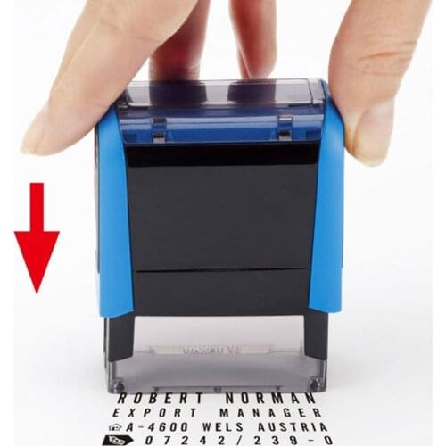 Rubber Stamp Kit DIY Personalized Customized Self-Inking Business Address Name Tweezers Rubber Type Plate