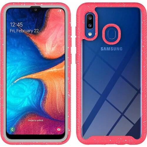 For Samsung Galaxy A30 A20 Case Soft TPU edge+Hard PC Matte Transparent protective back Cover Case for samsung a20 a30 shell