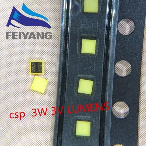 100PCS LUMENS LED Backlight Chip Scale Package 3W CSP 1616 3V Cool white 190LM LCD Backlight for TV TV Application A142AEAEBP28A