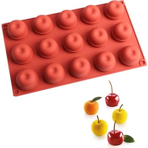 Making Chocolate Silicone Food Grade Fondant French Cherry Shape Mousse Cake Decorating Tools Kitchen Accessories