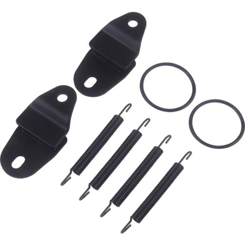 Motorcycle Exhaust Pipe Muffler Spring Exhaust Gaskets O-Ring Kit Stays Mounts Hangers for Yamaha Banshee 350 YFZ350 1987-2006