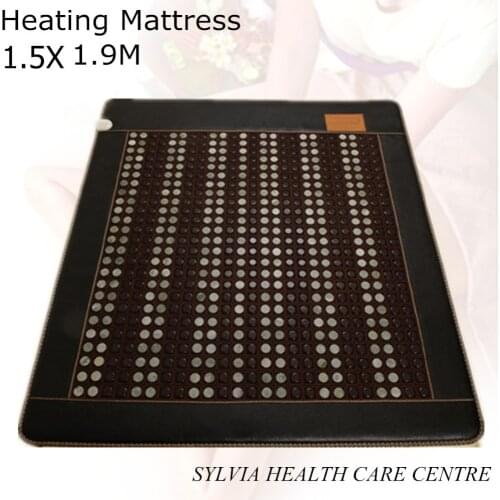 NEW heated jade tourmaline mattress jade Infrared heat mat health care good sleep mattress AC220V 1.5X1.9M/ 59''X74.8
