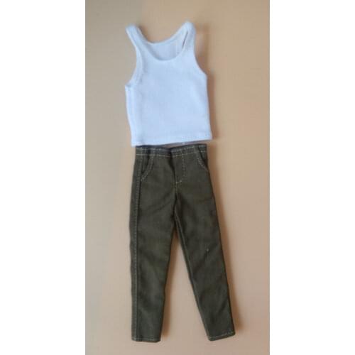 1/12 Scale Vest + pants Model For 6"Action Figures Doll