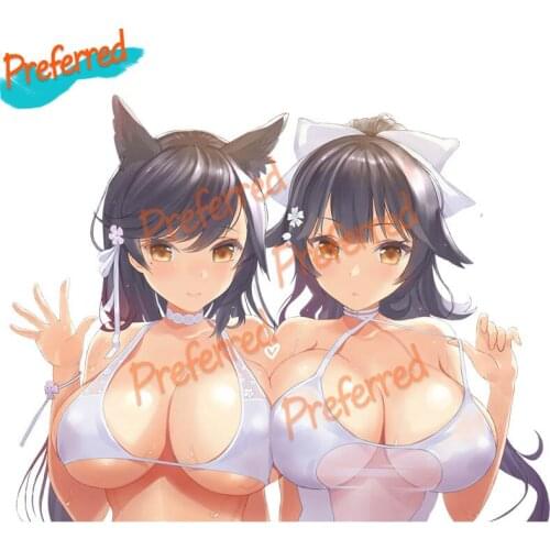 Motorcycles or Popular Endless Waifu Anime Atago and Takao Azur Lane Twin Sexy Girl Car Stickers Vinyl Scratches Waterproof PVC