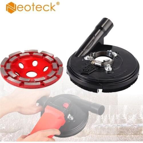 Neoteck Dust Shroud Kit Dry Grinding Dust Cover for 42-54mm Angle Grinder Power Tool Accessories Clear Vacuum Dust Cover