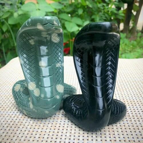 Donghai Natural crystal Quartz carved animal Crystal Snakes home decoration gift