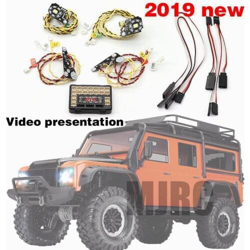 Trx4 Rc Car Front Rear Led Lights Lamp Group Headlights, Turn Signals Brake Lights For 1/10 Rc Crawler Traxxas Trx-4 Defender