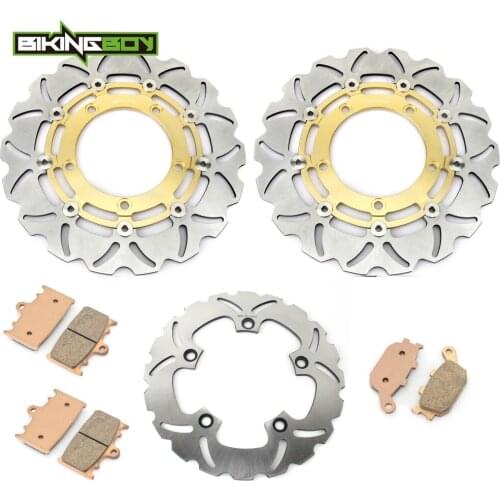 BIKINGBOY For Suzuki Bandit GSF 1250 / S 07-15 GSF 650 07-14 GSX 650 F 08-15 13 12 11 Front Rear Brake Discs Disks Rotors + Pads