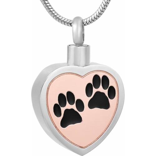 Attractive Cremation Urn Pendant Charm Suspension Pet Dog Cat Memorial Ash Keepsake Pendant Necklace Ladies Popular Style