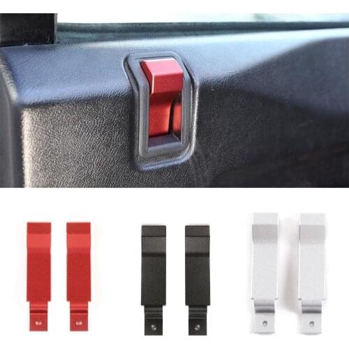 Aluminum Alloy Car Door Inner Door Lock Handle Accessories Modification Replacement Parts For Land Rover Defender 90 110 04-2018