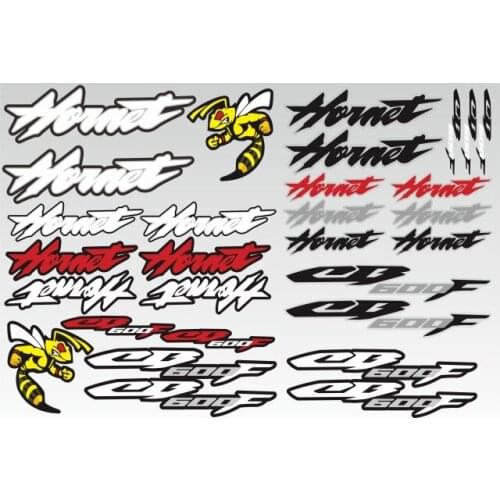 For Honda Hornet CB600F cb600f LOGO Motorcycle Reflective Stickers Body Waterproof Fuel Tank Sign Decals Sticker Set Accessories