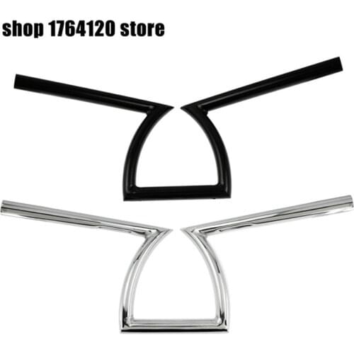 Motorcycle Z Handlebar Drag Bar 1" 25mm For Harley Sportster XL 883 1200 For Honda For Kawasaki Black/Chrome