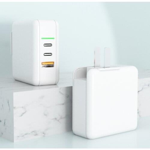 Tutew PD 65W Charger GaN USB Type C Charger US for Apple MacBook Air iPad Pro Samsung Tablet Fast Charger for Nintendo Switch