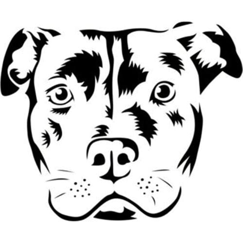 12.5*10.3CM Bull Terrier Dog Classic Window Decoration Car Stickers Creative Cartoon Decals Car Accessories C6-1367