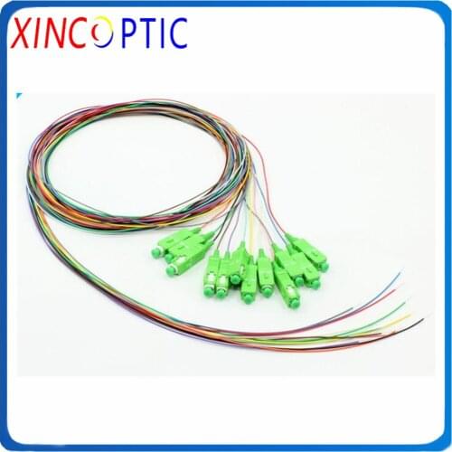 12Colored 9/125 G652D MM OM1 OM2 OM3 50/125 62.5/125 SCUPC 1.5M 0.9mm Tight-buffer PVC Jacket SC/APC Bundle Fiber Optic Pigtail