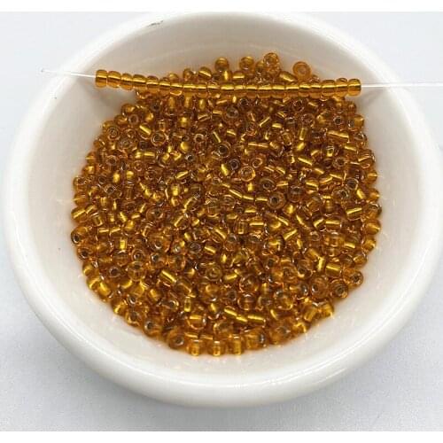 15g 2--4mm Unreal Color Filled with Silver Rice Beads Charm Czech Glass Seed Beads for Jewelry Making DIY Bracelet Necklace #19