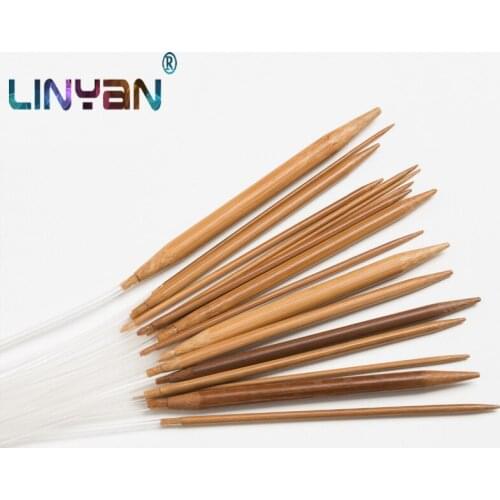 18pcs 2-10mm Annular needle Solid wood PVC soft rubber hose Knitting needle Handwork tools Cap scarf sweater Crochet hook ZL59