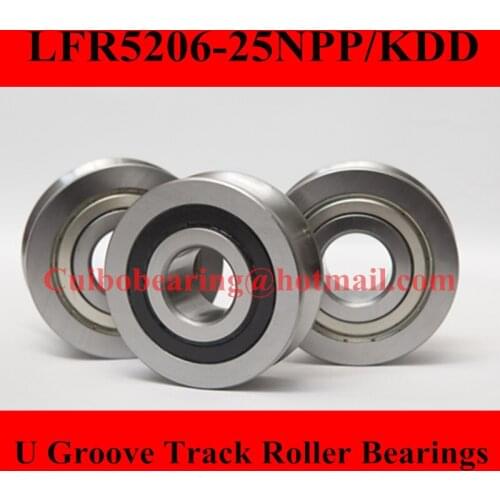 Free Shiping 2PCS LFR5206-25 LFR5206 Groove Track Roller Bearings size:25*72*25.8mm