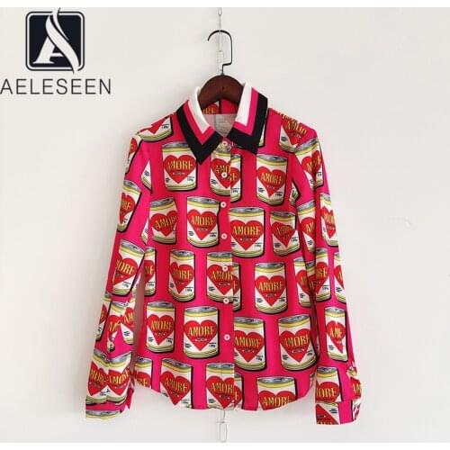 Женские красные рубашки AELESEEN China At AliExpress