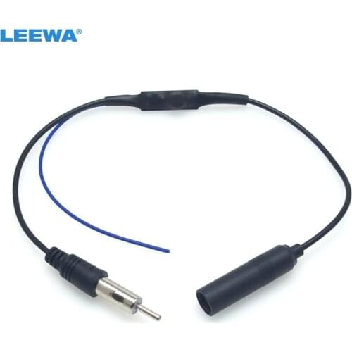LEEWA 1Set Car Radio FM Antenna Adapter Installation Connector Cable for Volkswagen BMW AUDI Ford Plug Wire Harness Installation