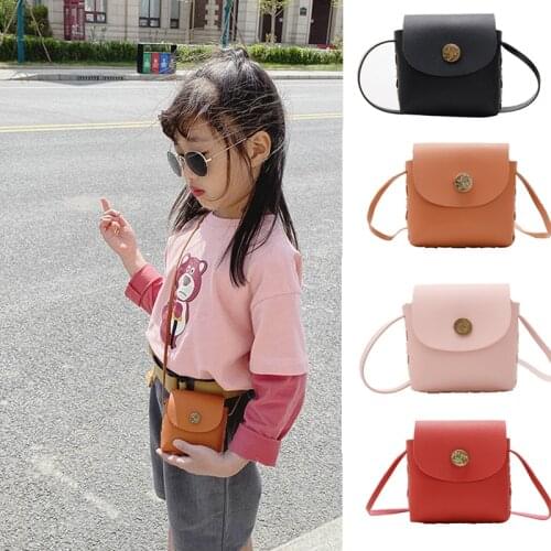 Baby Mini Handbag 2020 New Leather Crossbody Bags for Girl Small Coin Wallet Pouch Toddler Clutch Purse Messenger Bag