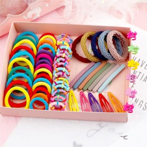 Children Colorful Elastic Hair Bands For Baby Girls Cute Rubber Bands Kids Headband Scrunchies Hair Accessories Ponytail Holder