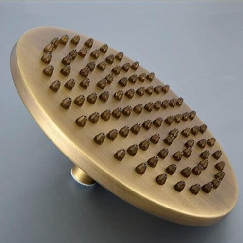 8" inch Antique Brass Round Bath Rainfall Rain Bathroom Shower Head Bathroom Accessory (Standard 1/2") msh241