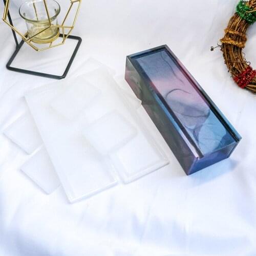 DIY Domino Storage Box Domino Storage Box Silicone Box Container Mold Casting Tool For Making Epoxy Resin Decorative Crafts