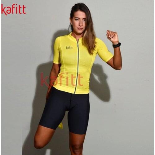 Kafitt new professional womens triathlon sportswear summer short-sleeved breathable cycling jersey cycling team clothing
