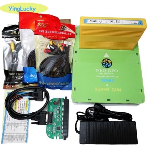 New JAMMA CBOX SNK CMVS 1C Version to DB15 SNK Joypad & USB Gamepad RGBS YCBCR AV output for NEOGEO Game Cartridge 161 in 1 card