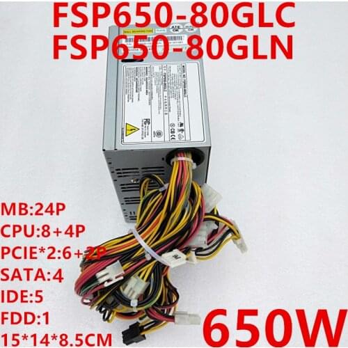 New PSU For FSP 650W Power Supply FSP650-80GLC FSP650-80GLN FSP700-80GLC FSP600-80GHN FSP600-80GLC/80EPN FSP650-80GHN SPI600GLN