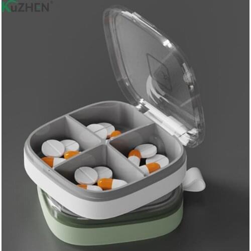 New Medicine Tablet Dispenser Organizer Pill Box Portable Handy Pill Container Compartment Travel Pill Box Organizer