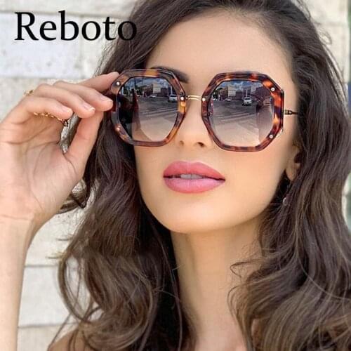 2020 New fashion trends Women Square Female Sunglasses High Quality Oversized Shades Ladies Sun Glasses Oculos de sol UV400