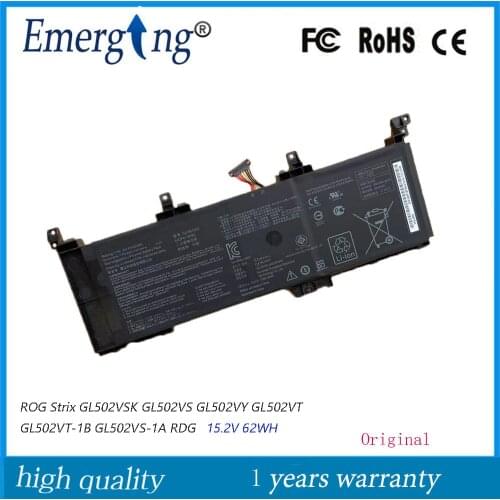 15.2V 62WH Original Laptop Battery C41N1531 For ASUS ROG Strix GL502VSK GL502VS GL502VY GL502VT GL502VT-1B GL502VS-1A RDG