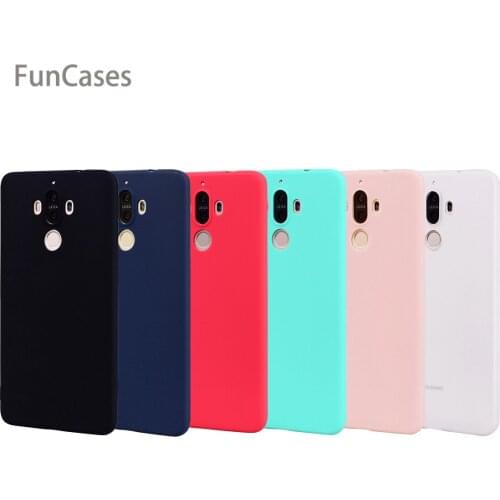 Simple Case sFor Capa Huawei Mate 9 Soft Silicone Back Cover Cell Marble Holsters Clips Case sFor Huawei Ascend Mate 9 Estuche